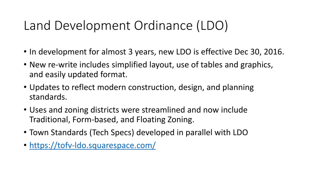 land development ordinance ldo