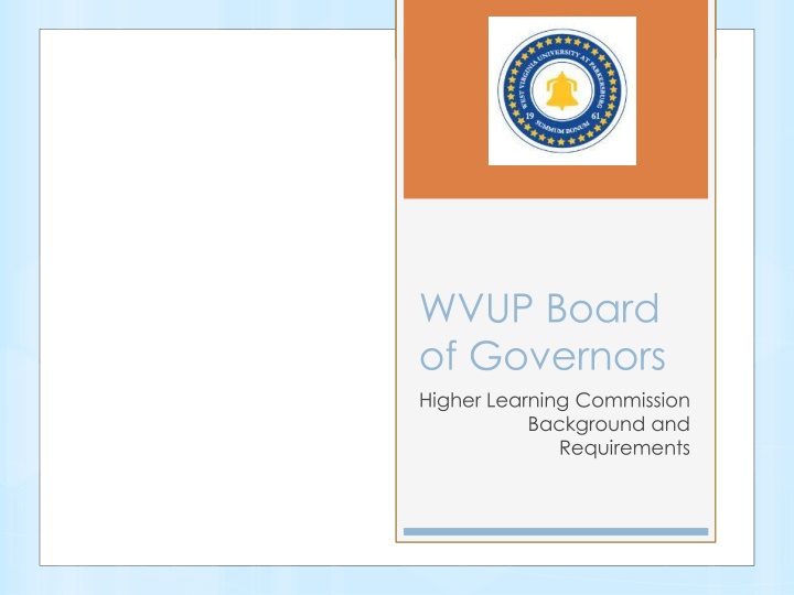 wvup board of governors higher learning