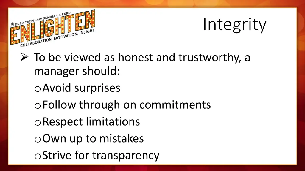 integrity