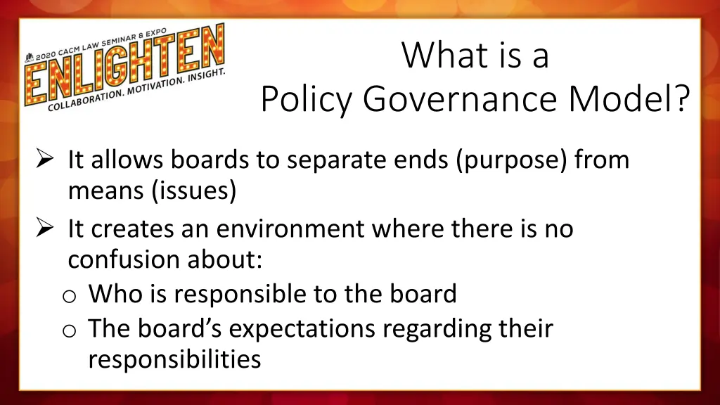 what is a policy governance model