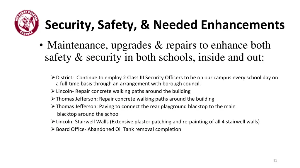 sec security safety needed enhancements