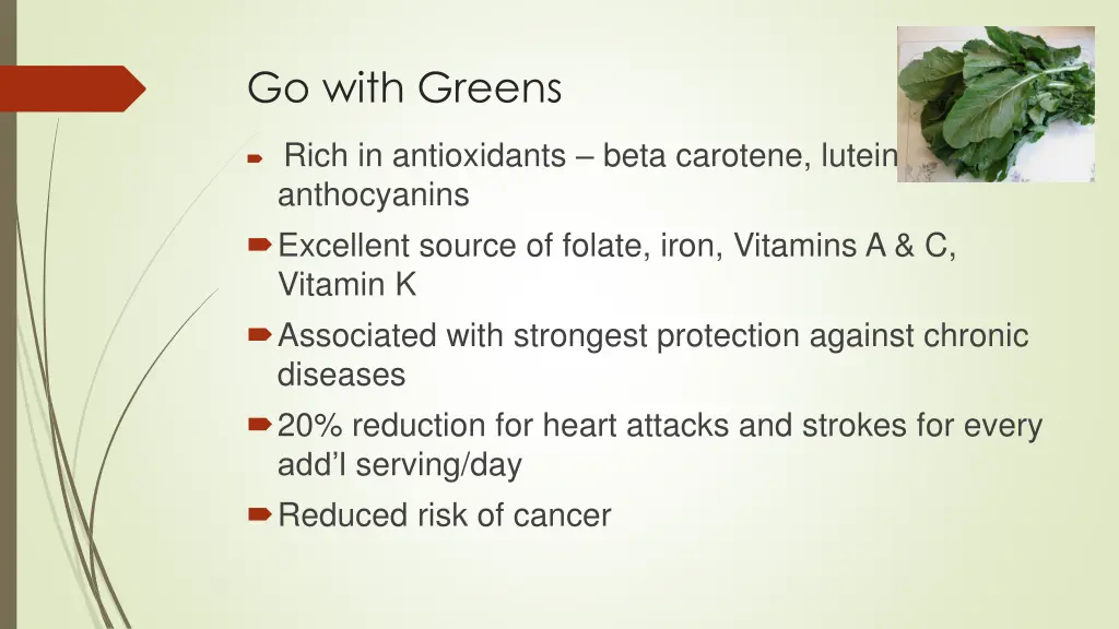 go with greens