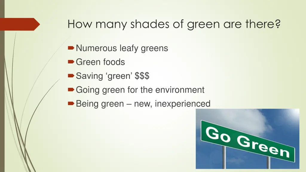 how many shades of green are there