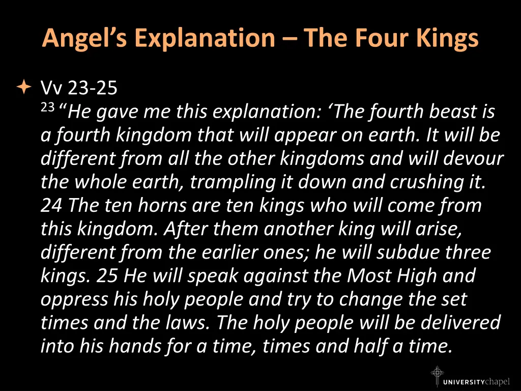 angel s explanation the four kings 1