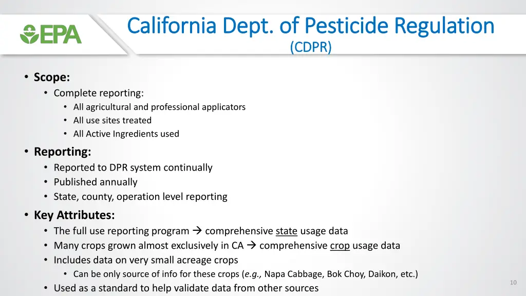 california dept of pesticide regulation