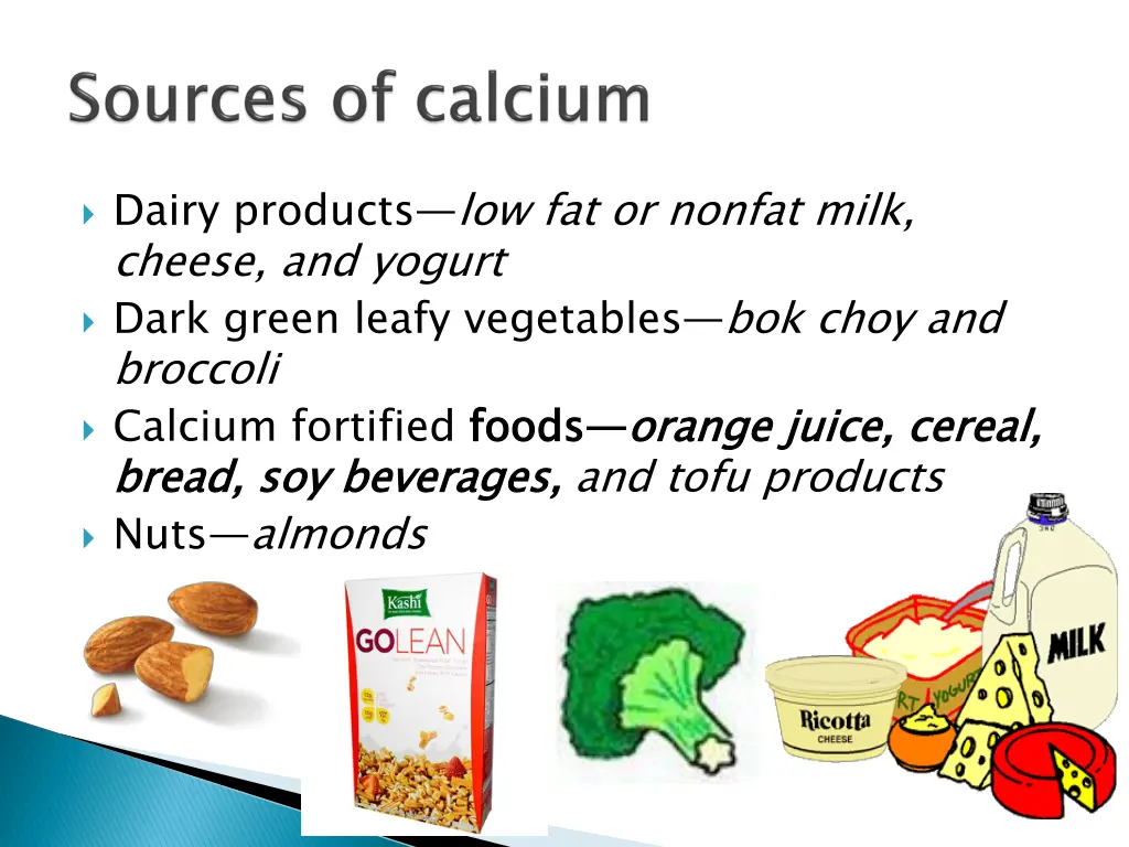 dairy products low fat or nonfat milk cheese