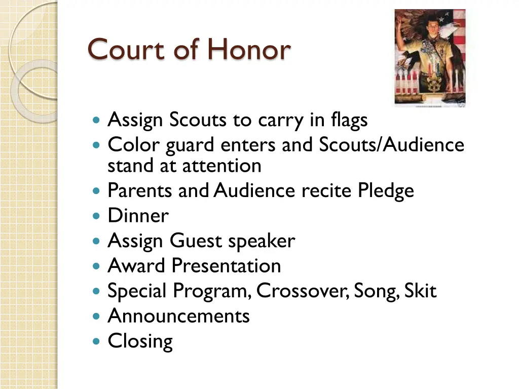 court of honor