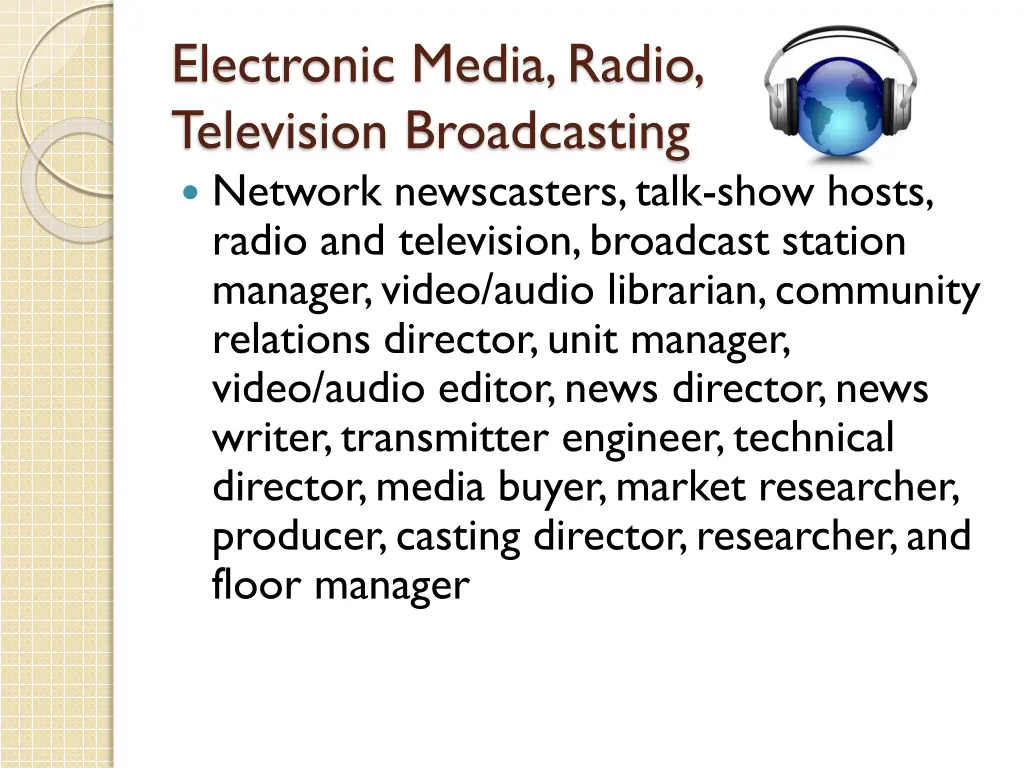 electronic media radio television broadcasting