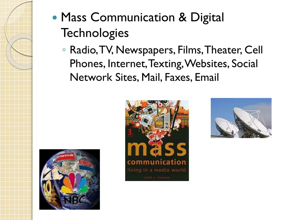 mass communication digital technologies radio