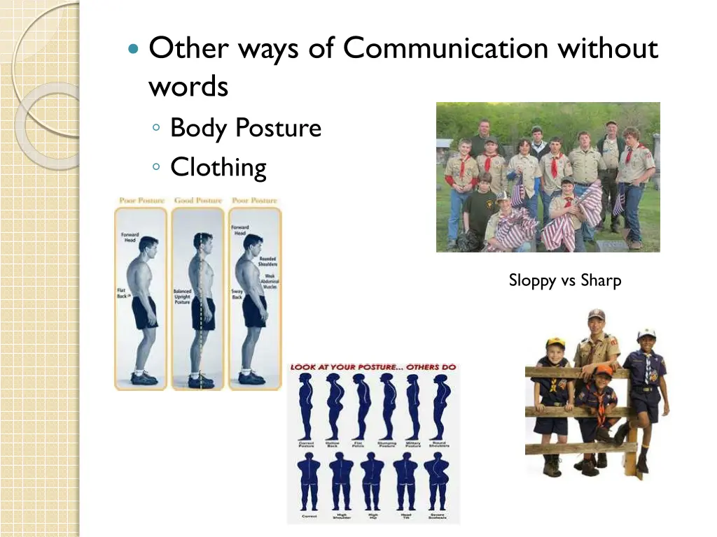 other ways of communication without words body