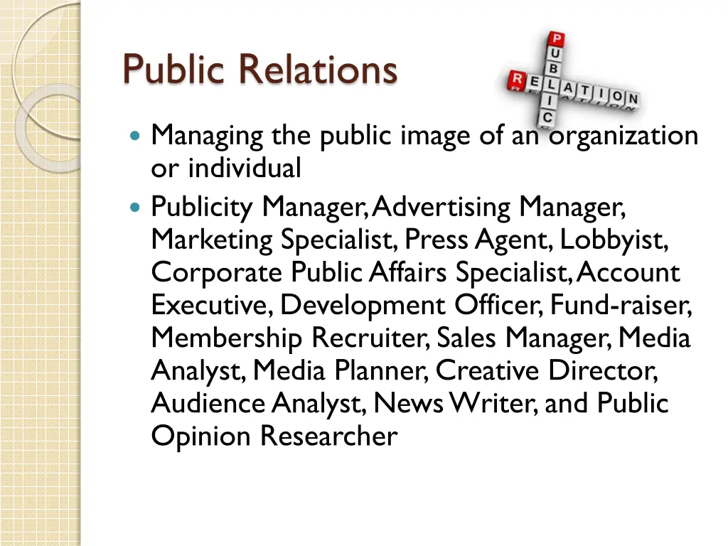 public relations