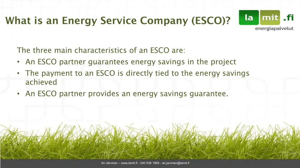 what is an energy service company esco 2