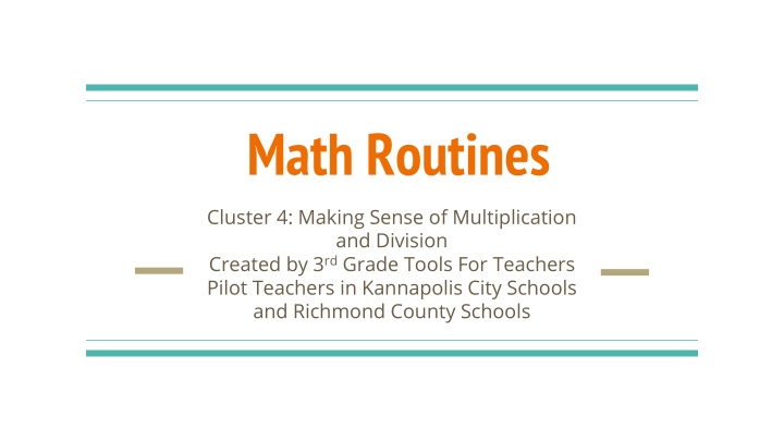 math routines