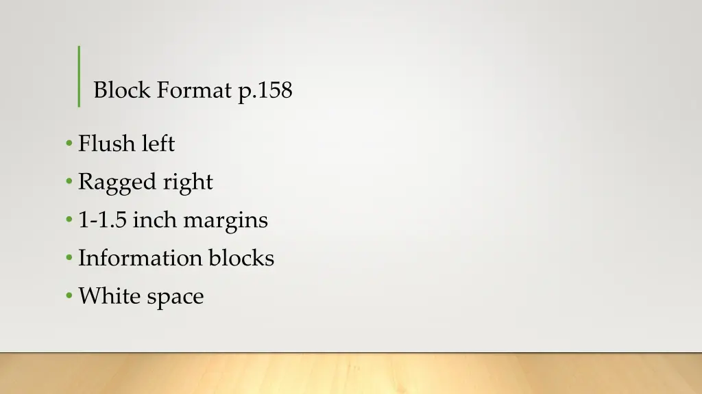 block format p 158