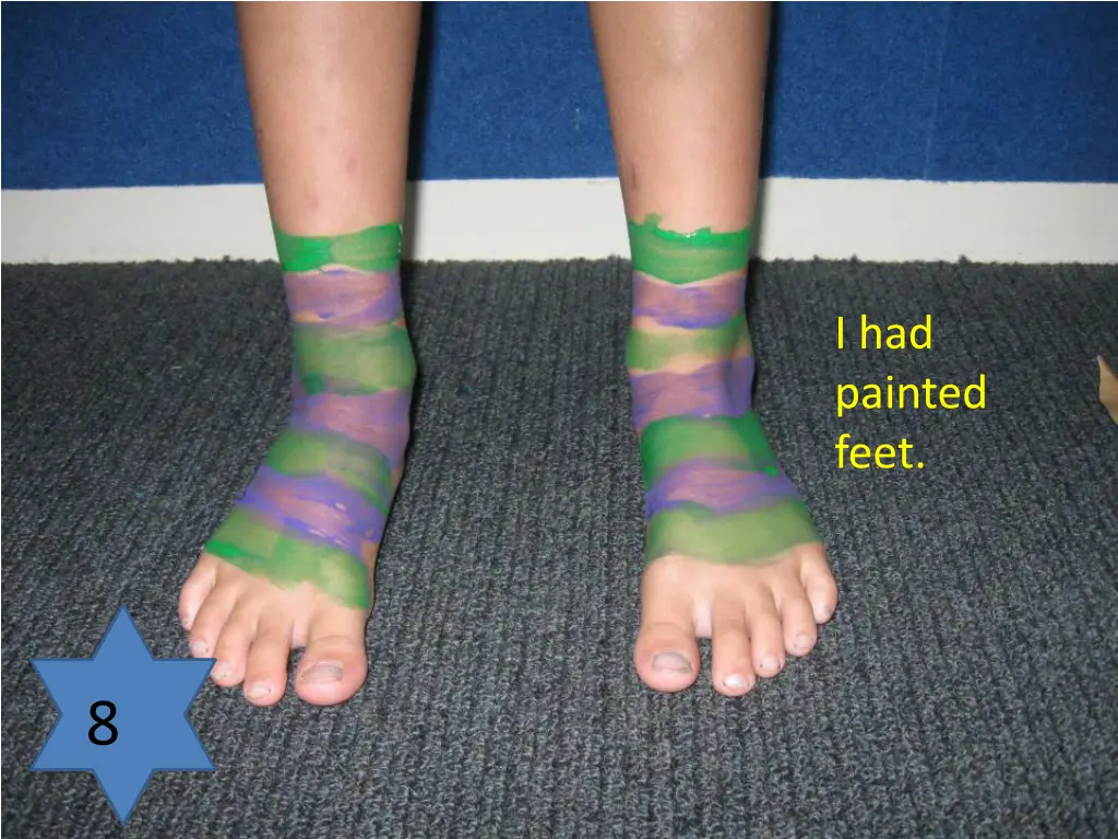 i had painted feet