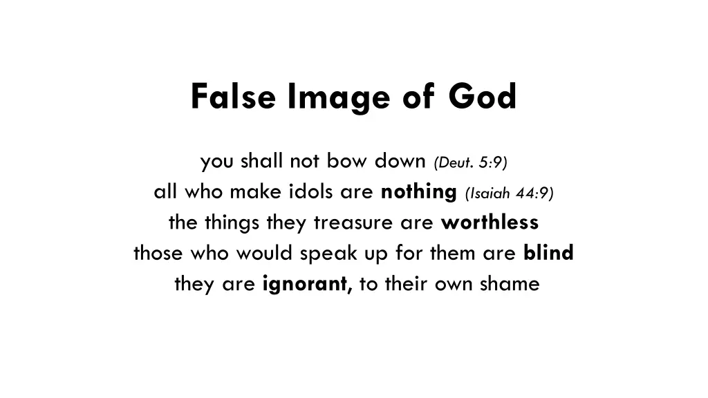 false image of god 1