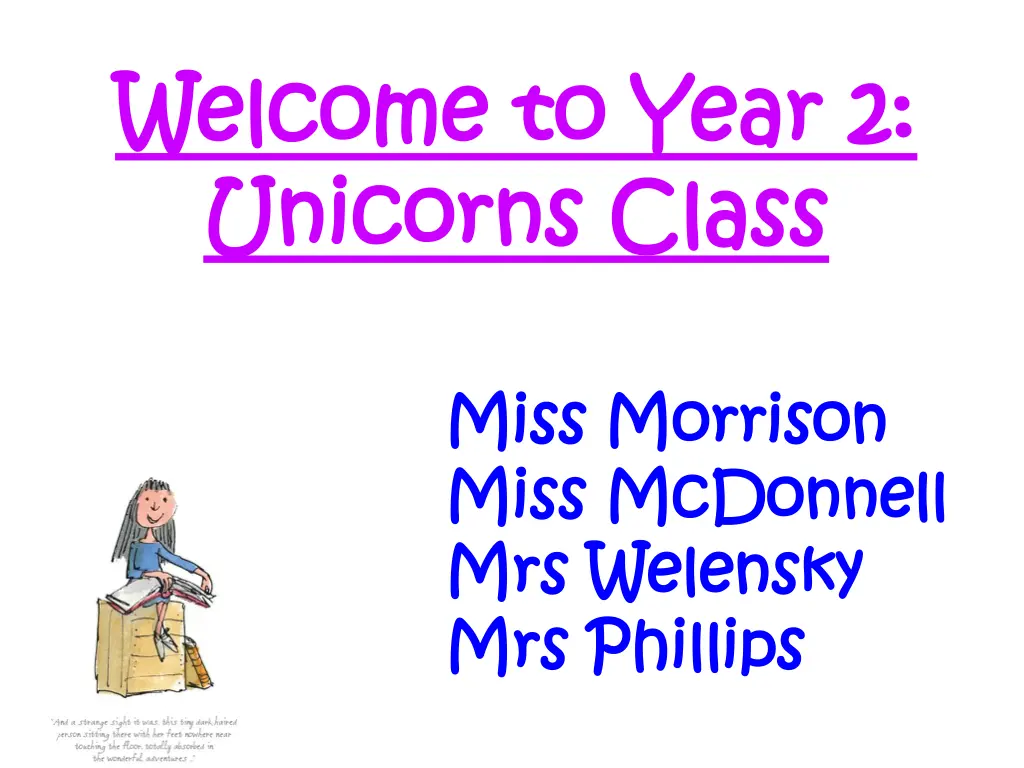 welcome to year 2 welcome to year 2 unicorns