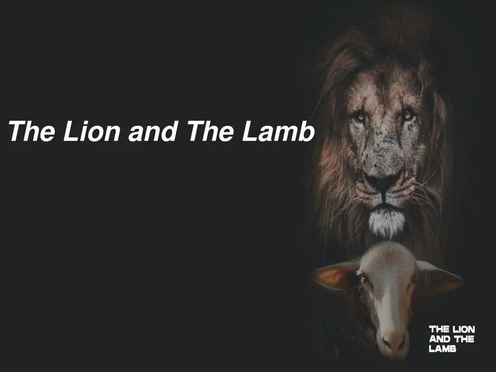 the lion and the lamb