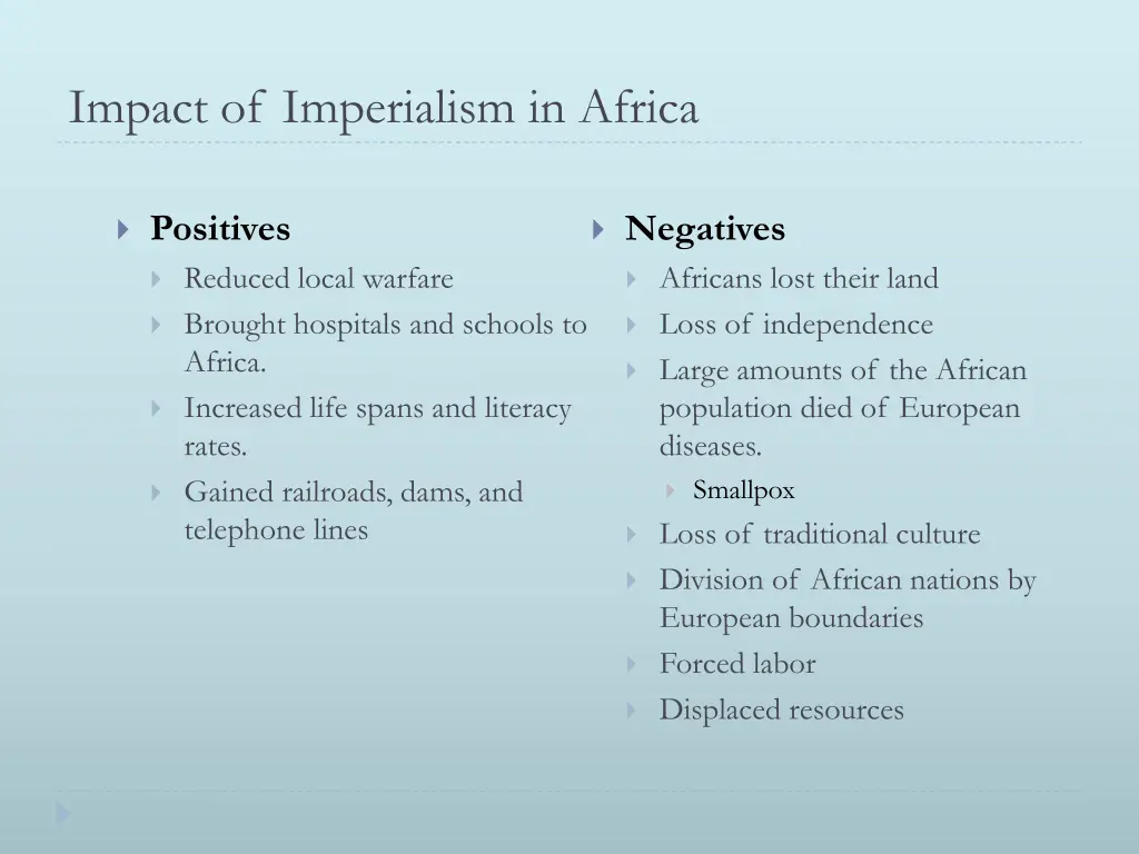 impact of imperialism in africa