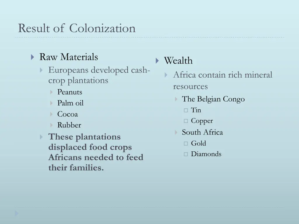 result of colonization 1