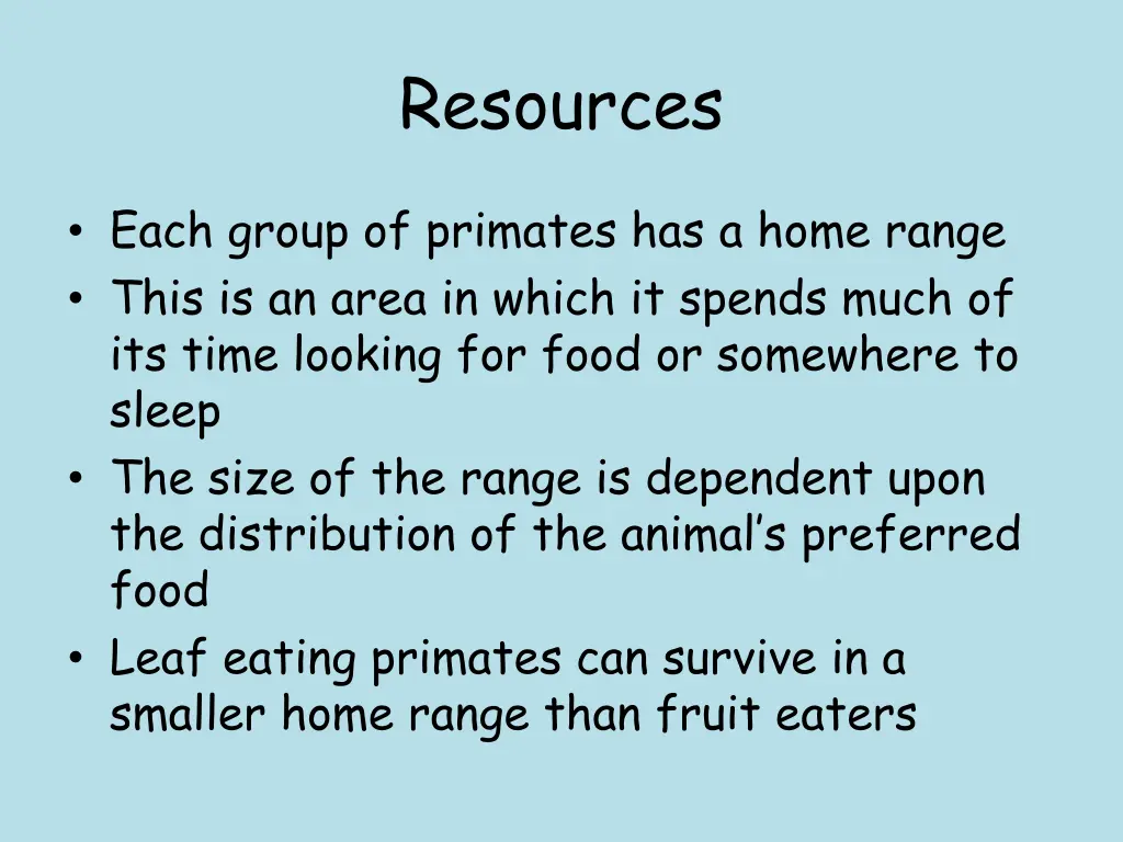 resources