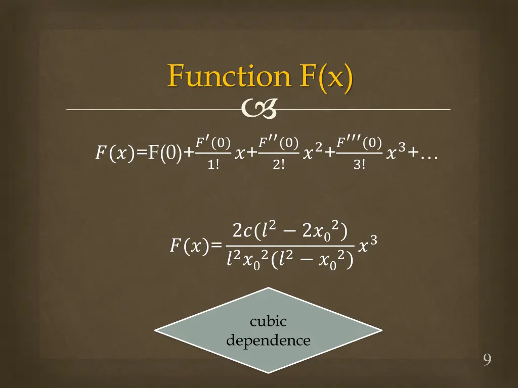 function f x