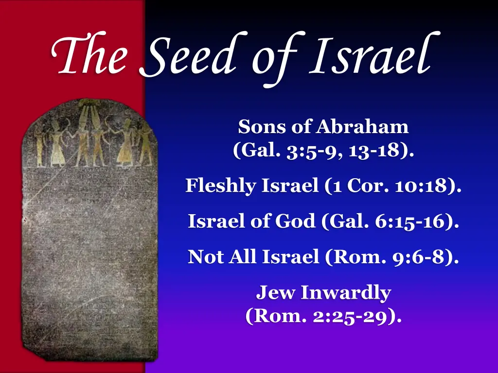 the seed of israel 1