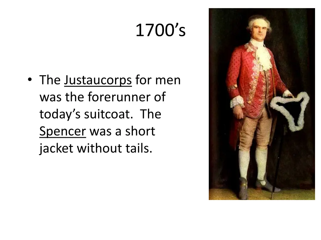 1700 s 2