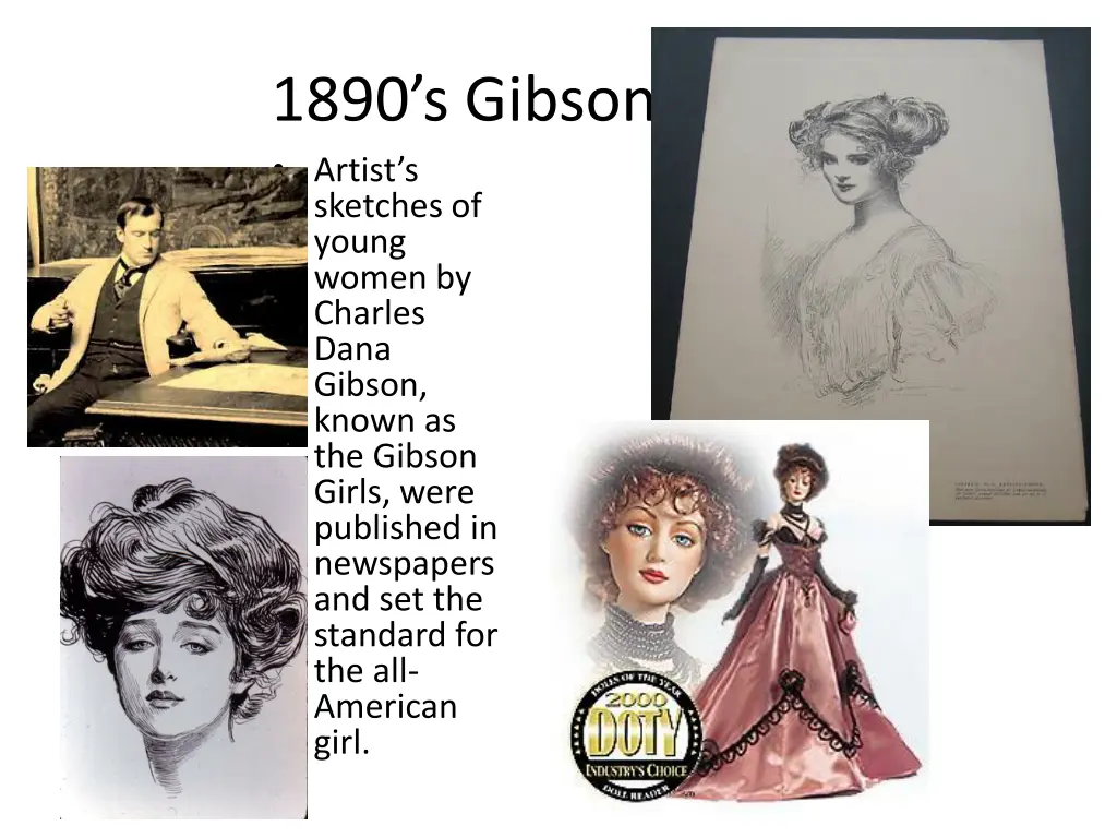 1890 s gibson girl artist s sketches of young