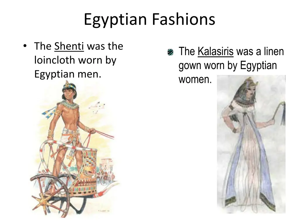 egyptian fashions