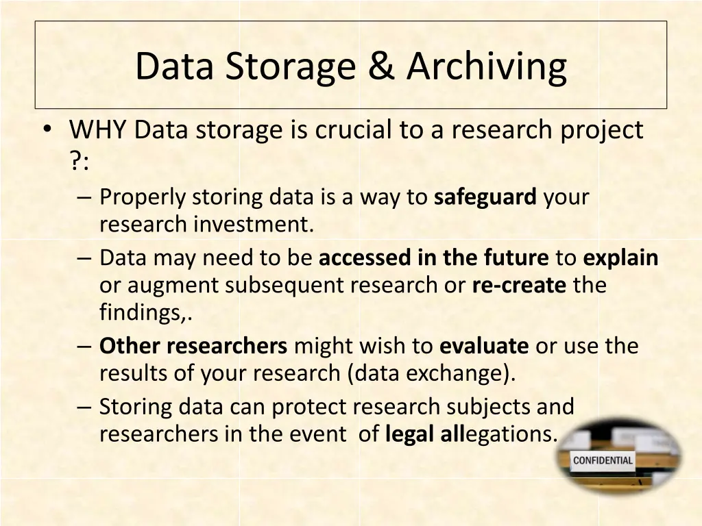 data storage archiving