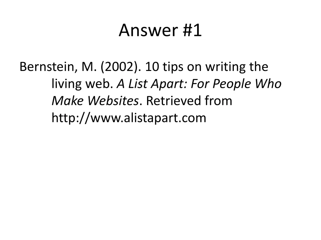 answer 1