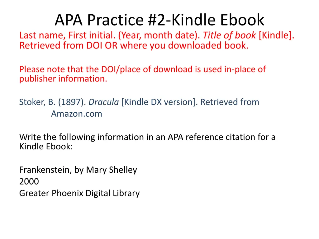 apa practice 2 kindle ebook last name first