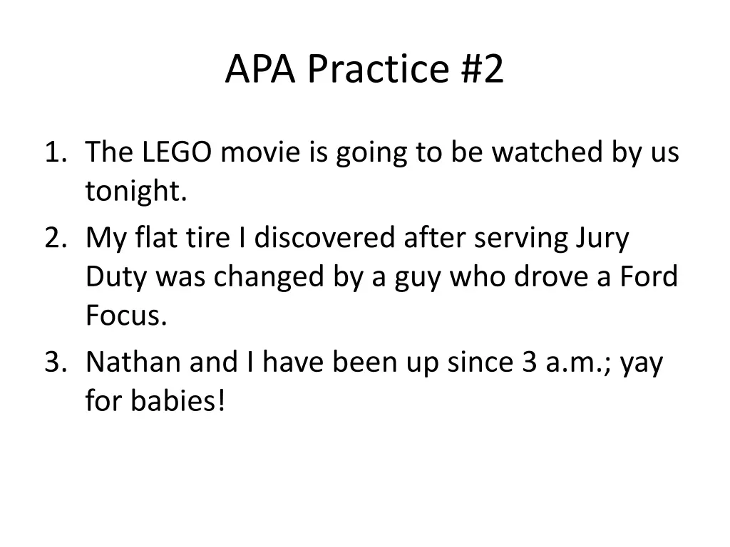 apa practice 2