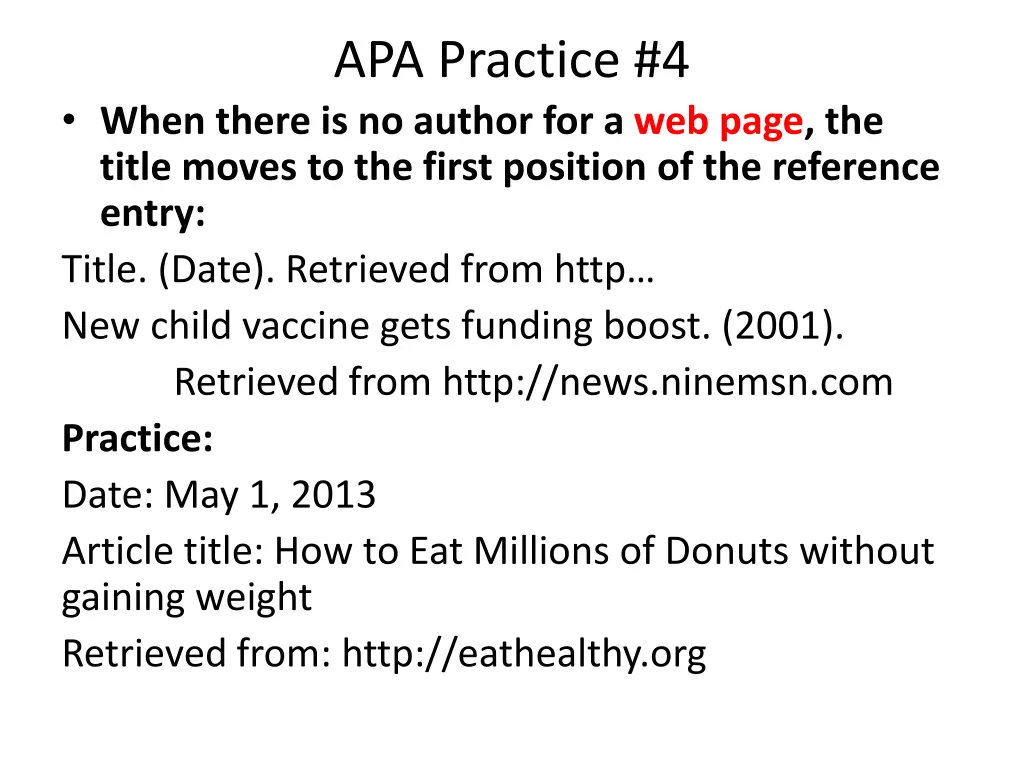 apa practice 4