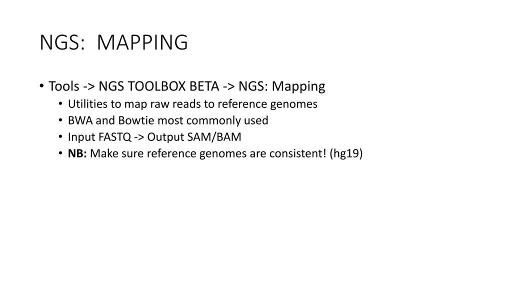 ngs mapping