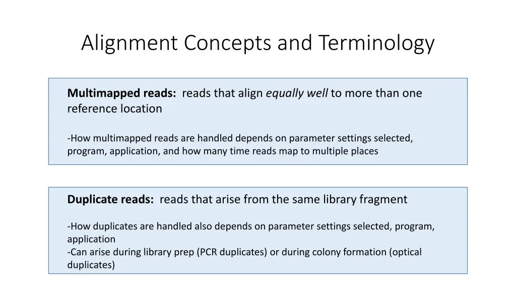 alignment concepts and terminology 1