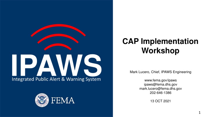 cap implementation workshop