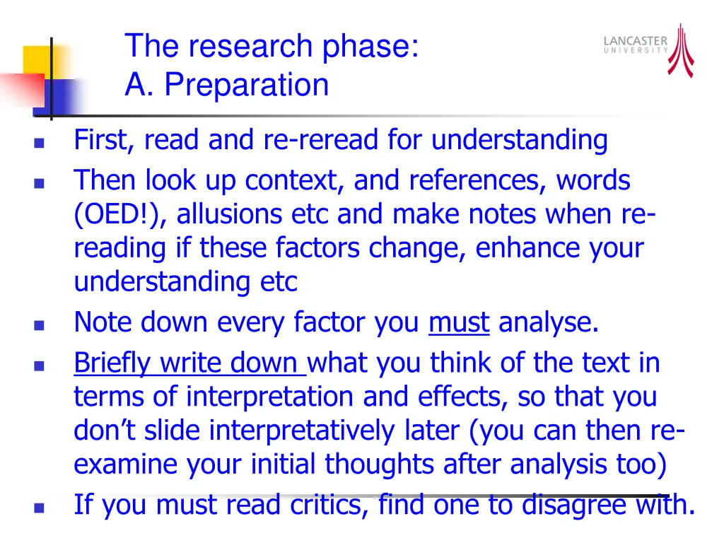 the research phase a preparation