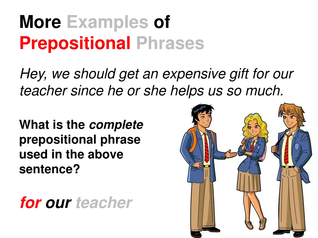 more examples of prepositional phrases 2