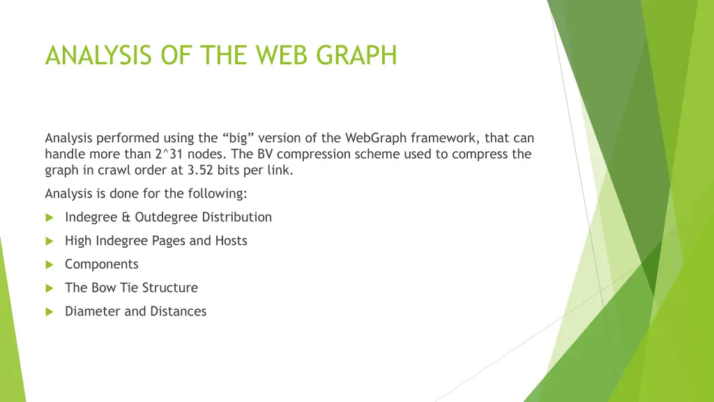 analysis of the web graph