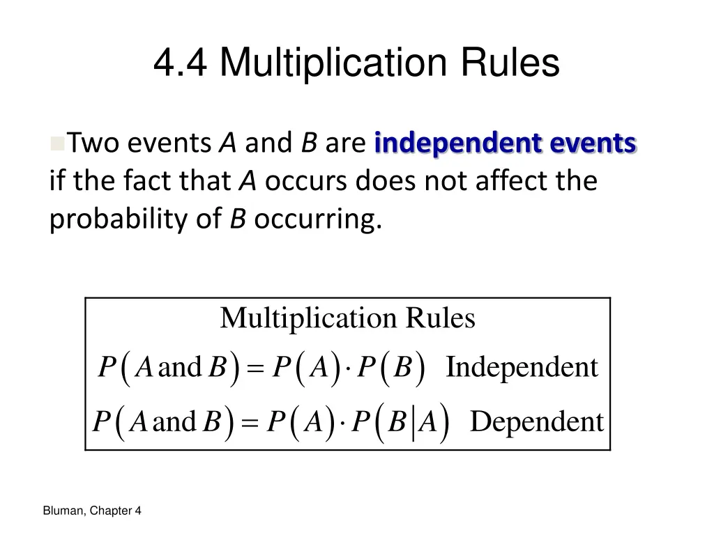 4 4 multiplication rules