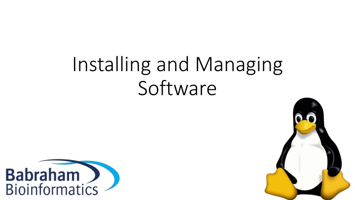 installing and managing software