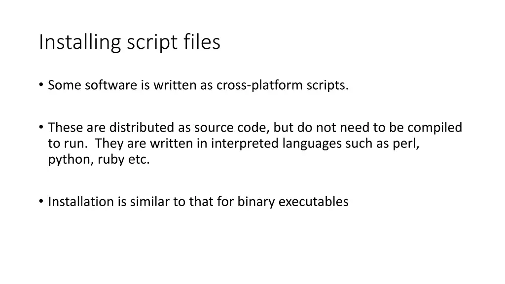 installing script files