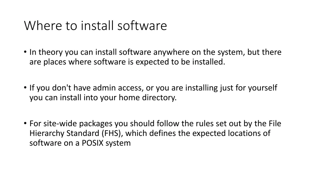 where to install software