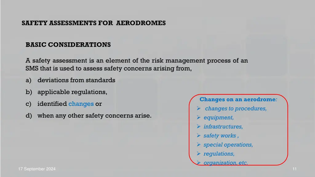 safety assessments for aerodromes 1