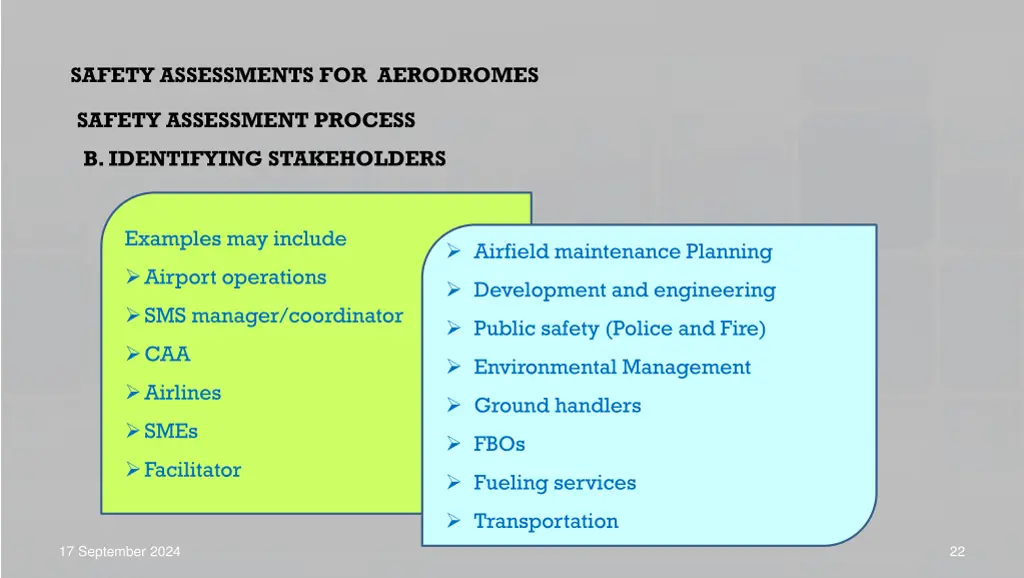 safety assessments for aerodromes 12