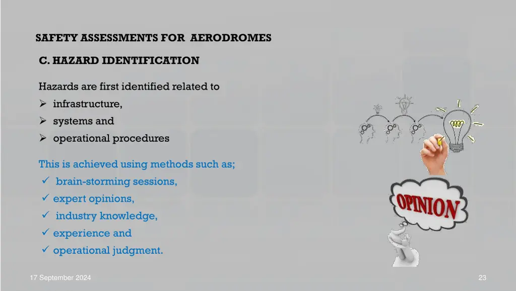 safety assessments for aerodromes 13