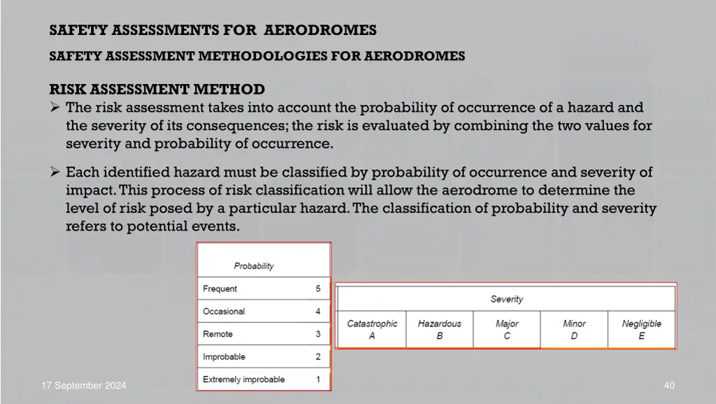 safety assessments for aerodromes 21