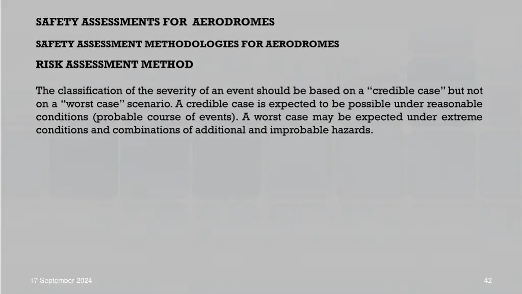 safety assessments for aerodromes 23